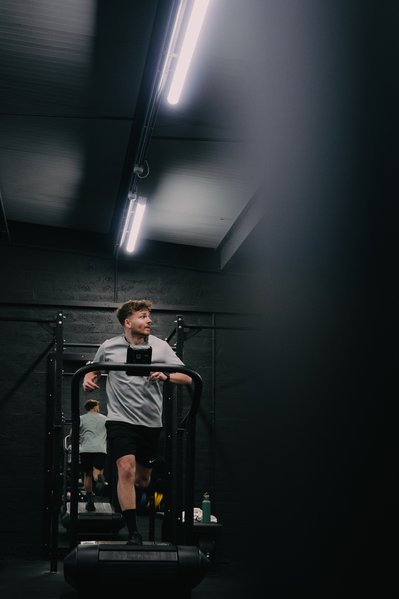 PACE Athletic Club athlete on the curved treadmill